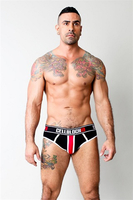 VIPER JOCKSTRAP BLACK/RED, COTTON, SIZES: S M L XL