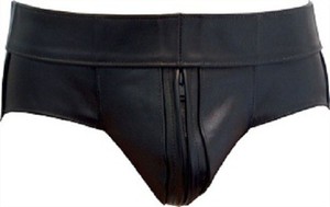 JOCK NAPA LEATHER, ZIPPED