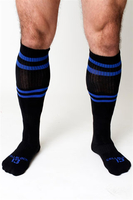 STRYKER SOCKS BLACK/BLUE, ONE SIZE