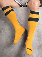 BARCODE SOCKS YELLOW/BLACK,SIZES: 39-42 OR 43-45