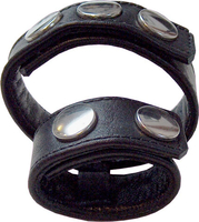 DOUBLE COCKSTRAP COCK & 1 CM BALL STRAP