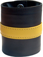 WRIST YELLOW STRIPE, 7 CM 3 SNAPSTUDS
