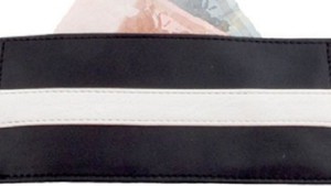 WRIST WHITE STRIPE, 5 CM, WITH WALLET