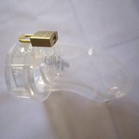 CHASTITY CAGE SILICONE, 8.8 LONG, 3.5 CM WIDE