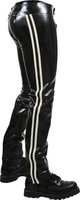 CHAPS LEGS ZIPPED, WHITE STRIPPES