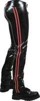 CHAPS LEGS ZIPPED, RED STRIPES