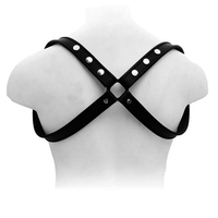BACK CROSS HARNESS LEATHER, SIZES: S/M & L/XL