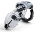 CHASTITY CAGE ADJUSTABLE LENGHTS & DIAMETERS, WITH URETHRAL SOUND